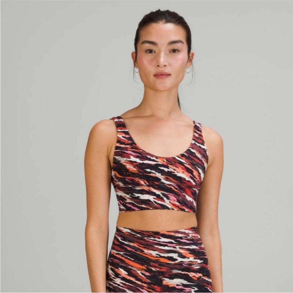 Lululemon tiger print crop tank